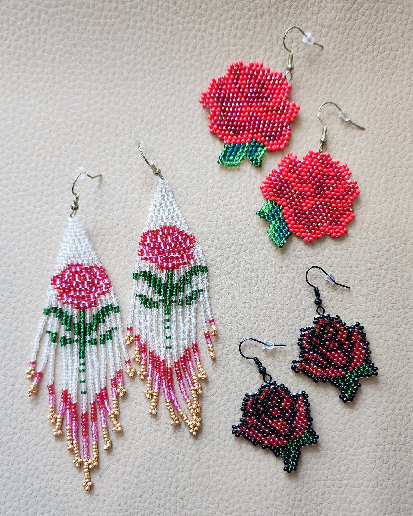 Pop Art Rose Earrings