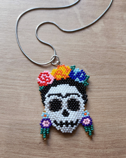 Día de los Muertos Calavera Skull Necklace