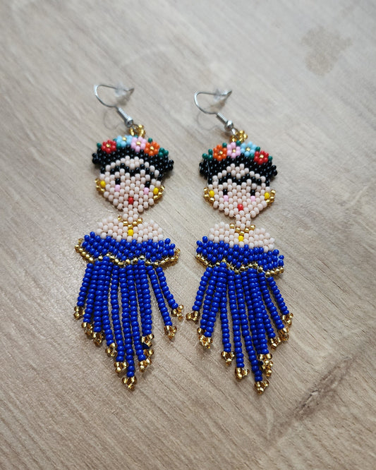 Día de los Muertos Frida Kahlo Earrings
