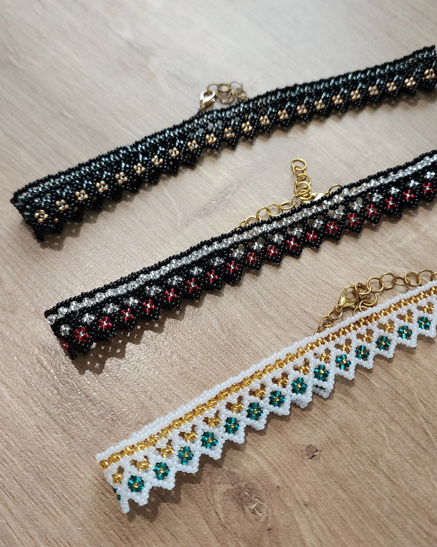 Teal & Gold Choker