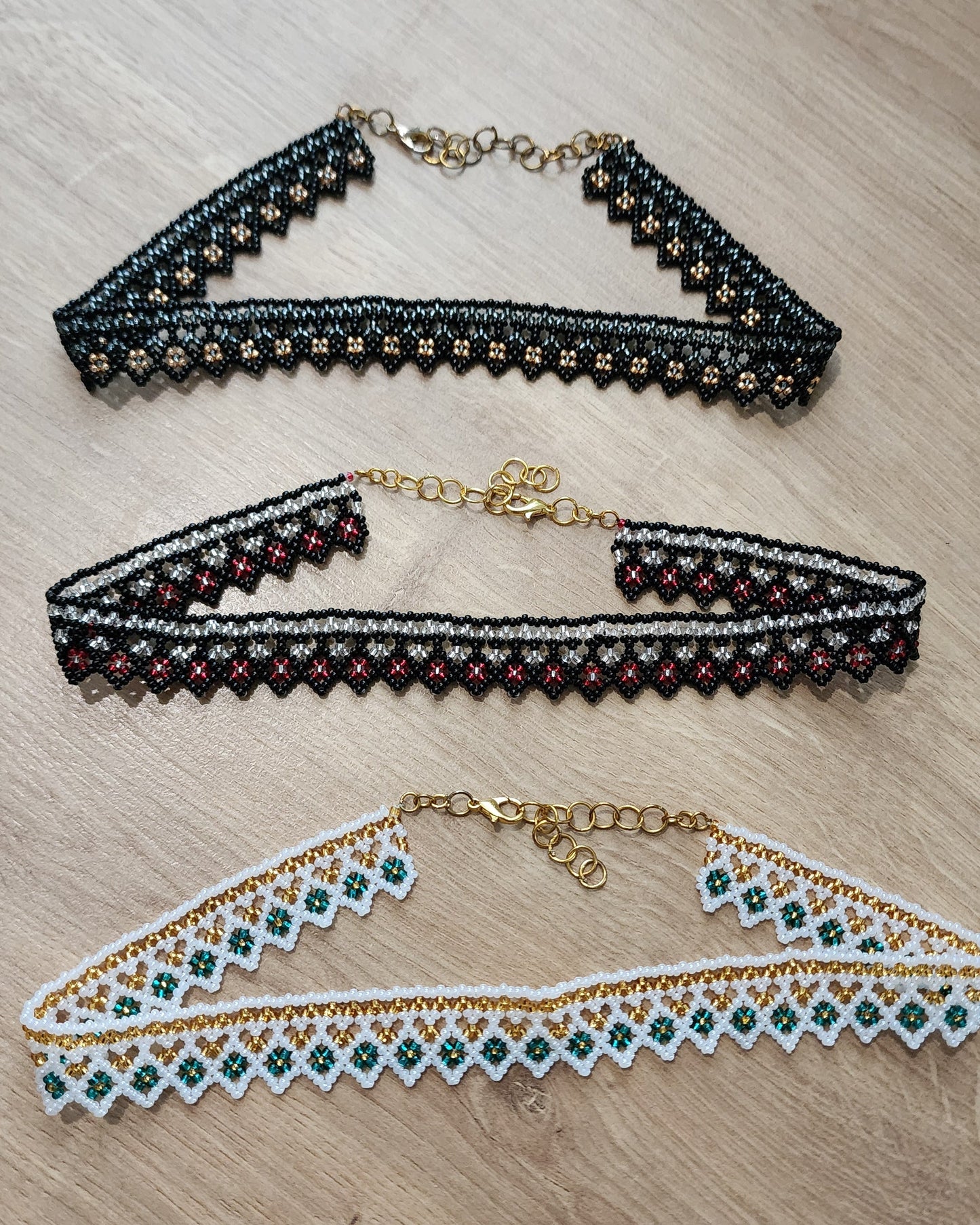 Teal & Gold Choker
