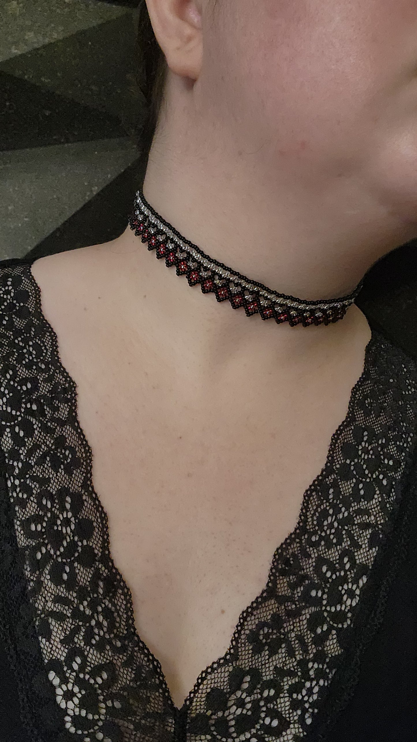 Black & Red Choker
