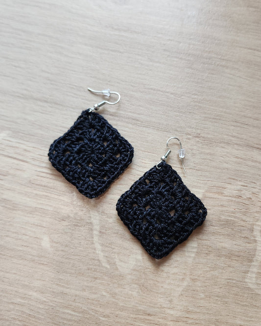 Crochet Granny Square Earrings