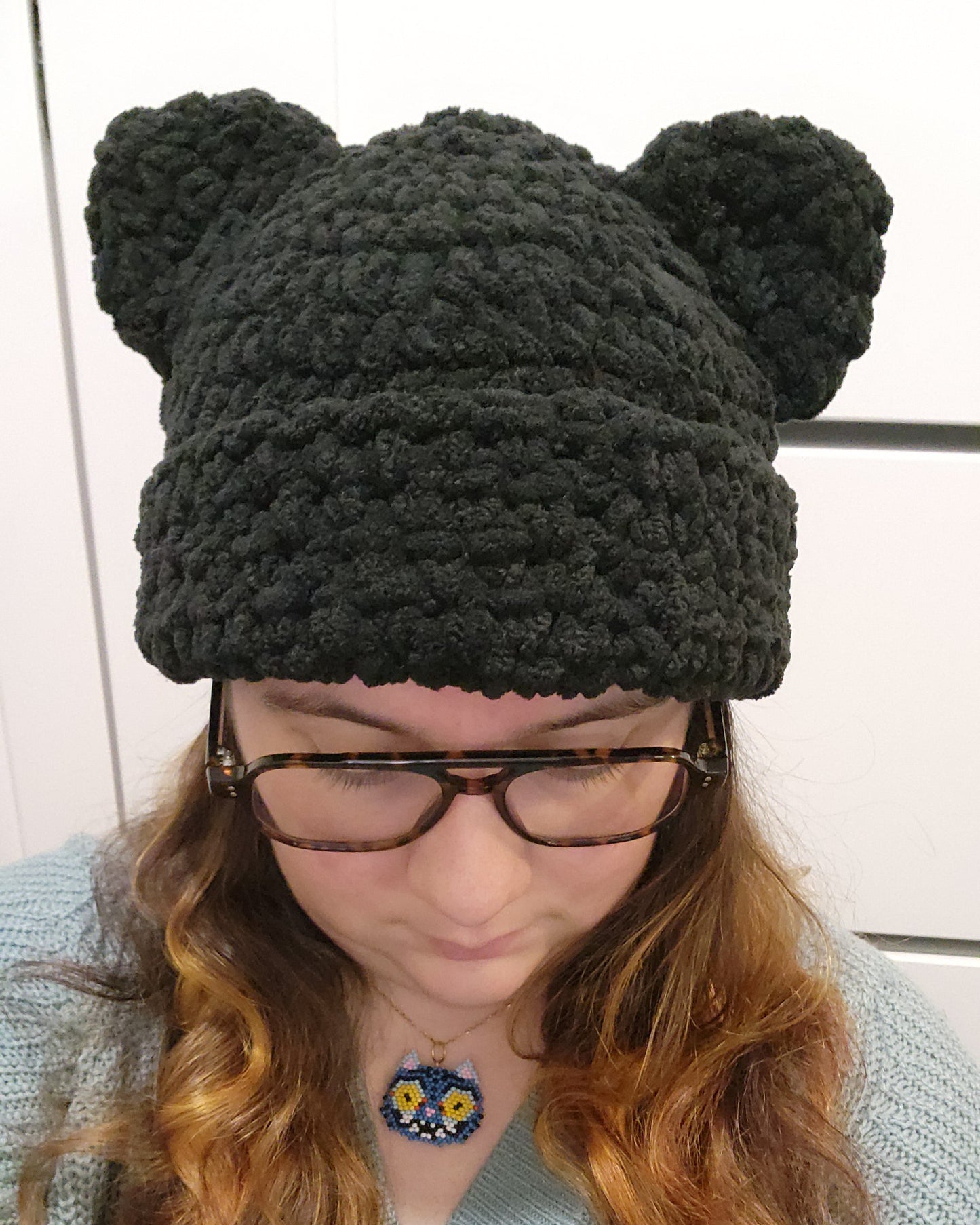 Black Teddy Beanie (Adult)