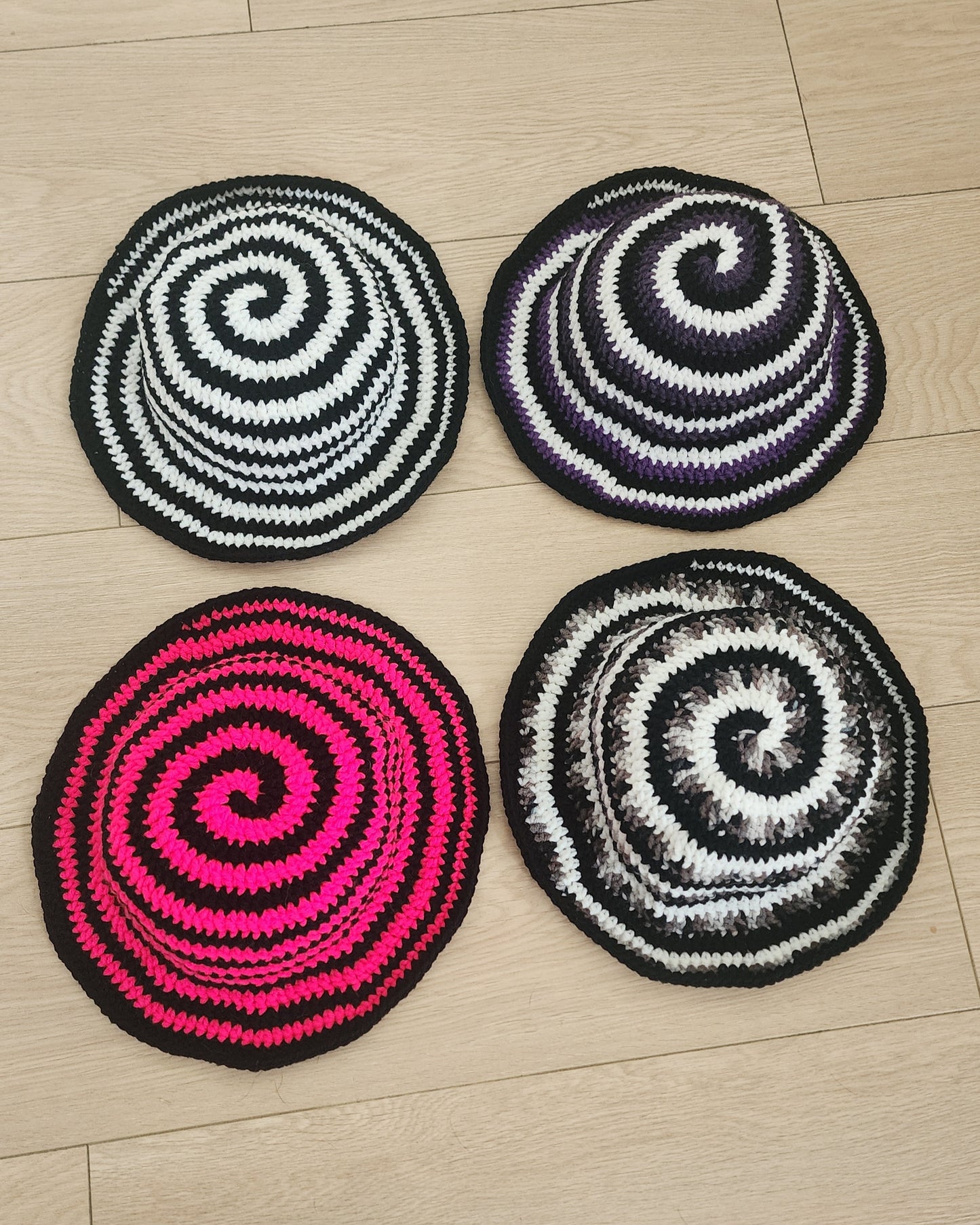 Custom Crochet Spiral Bucket Hat (Made-to-Order)