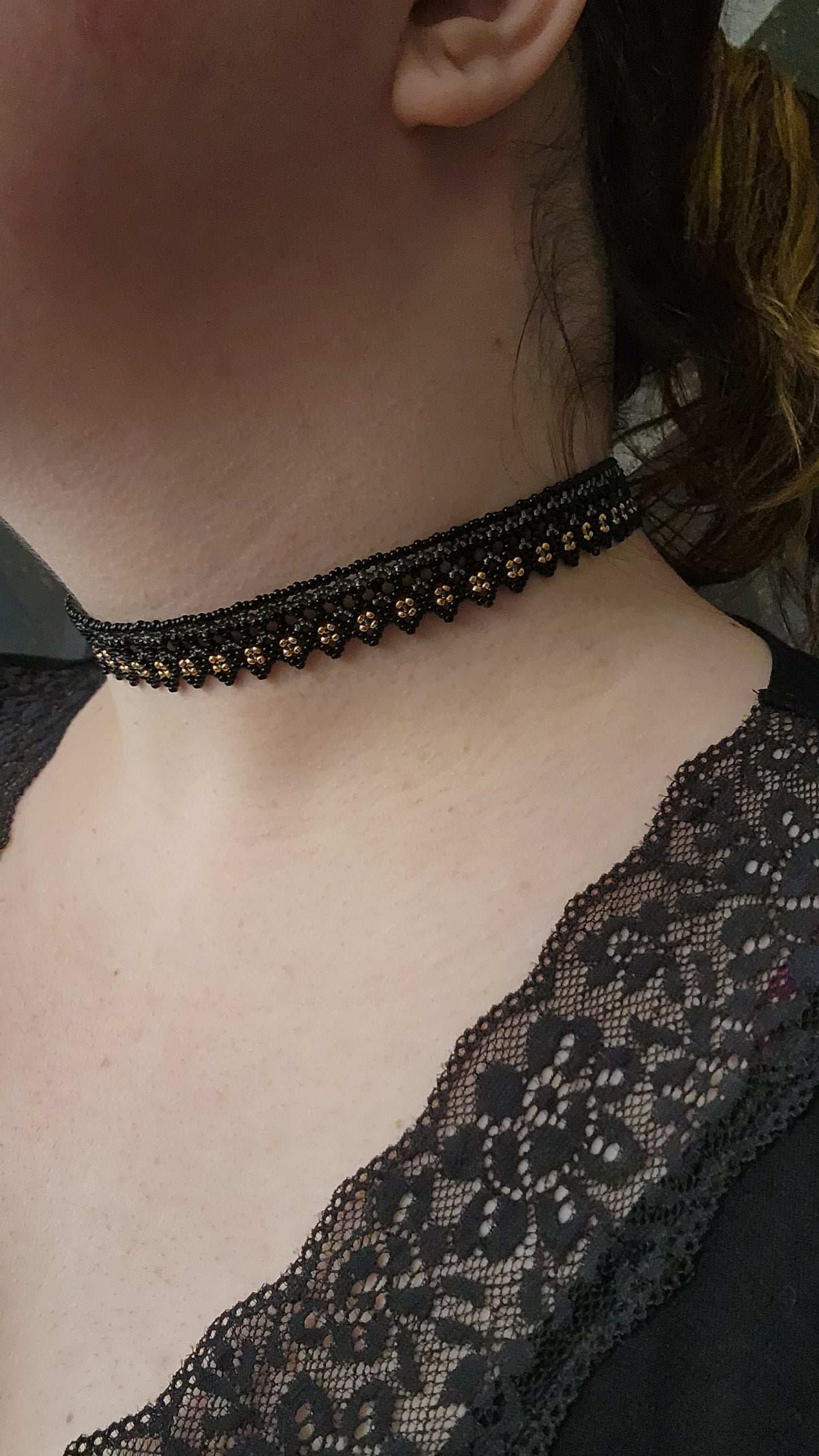 Black & Gold Choker