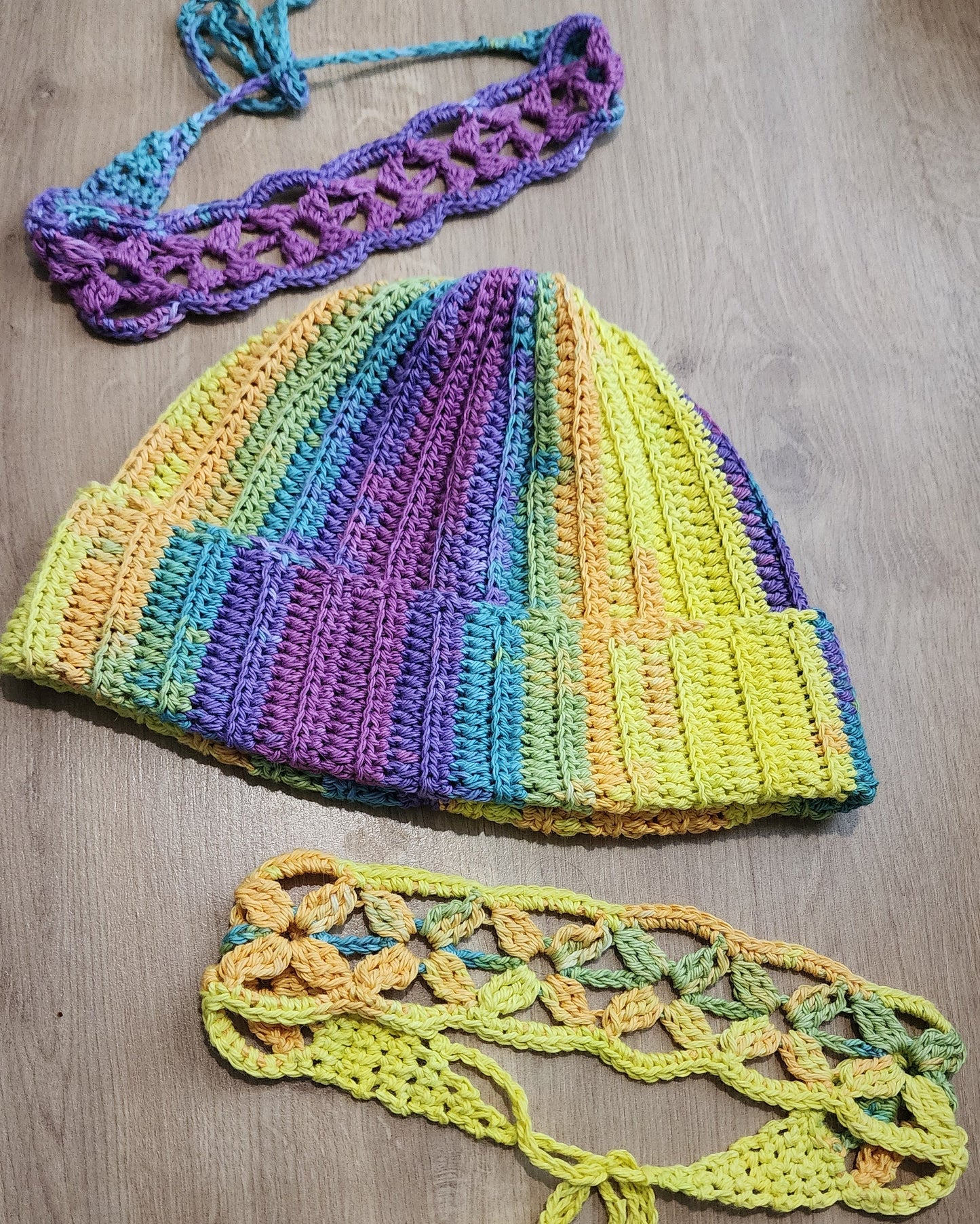 Purple Flower Meadow Headband