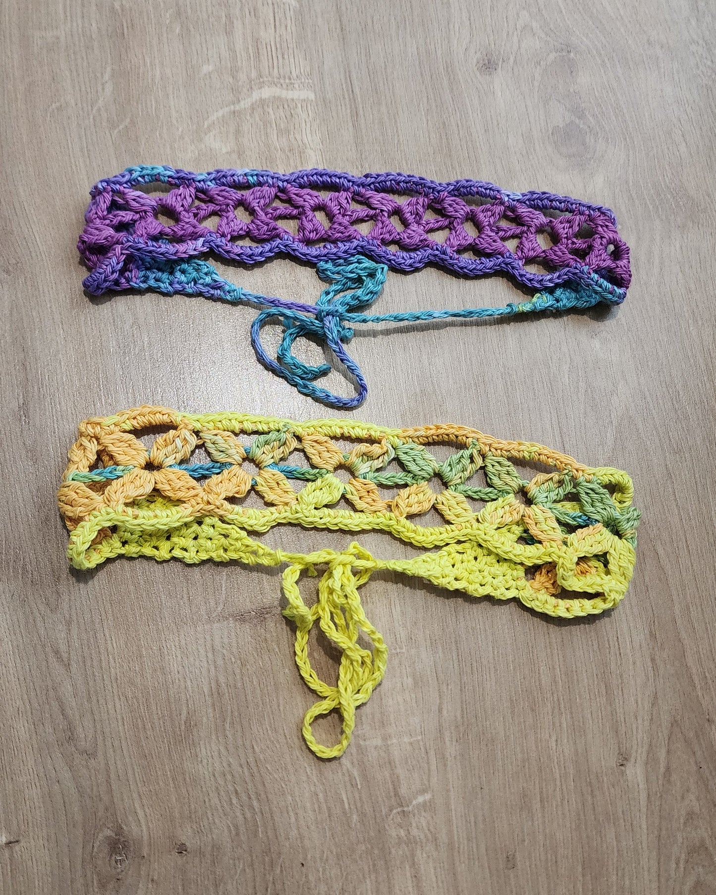 Purple Flower Meadow Headband