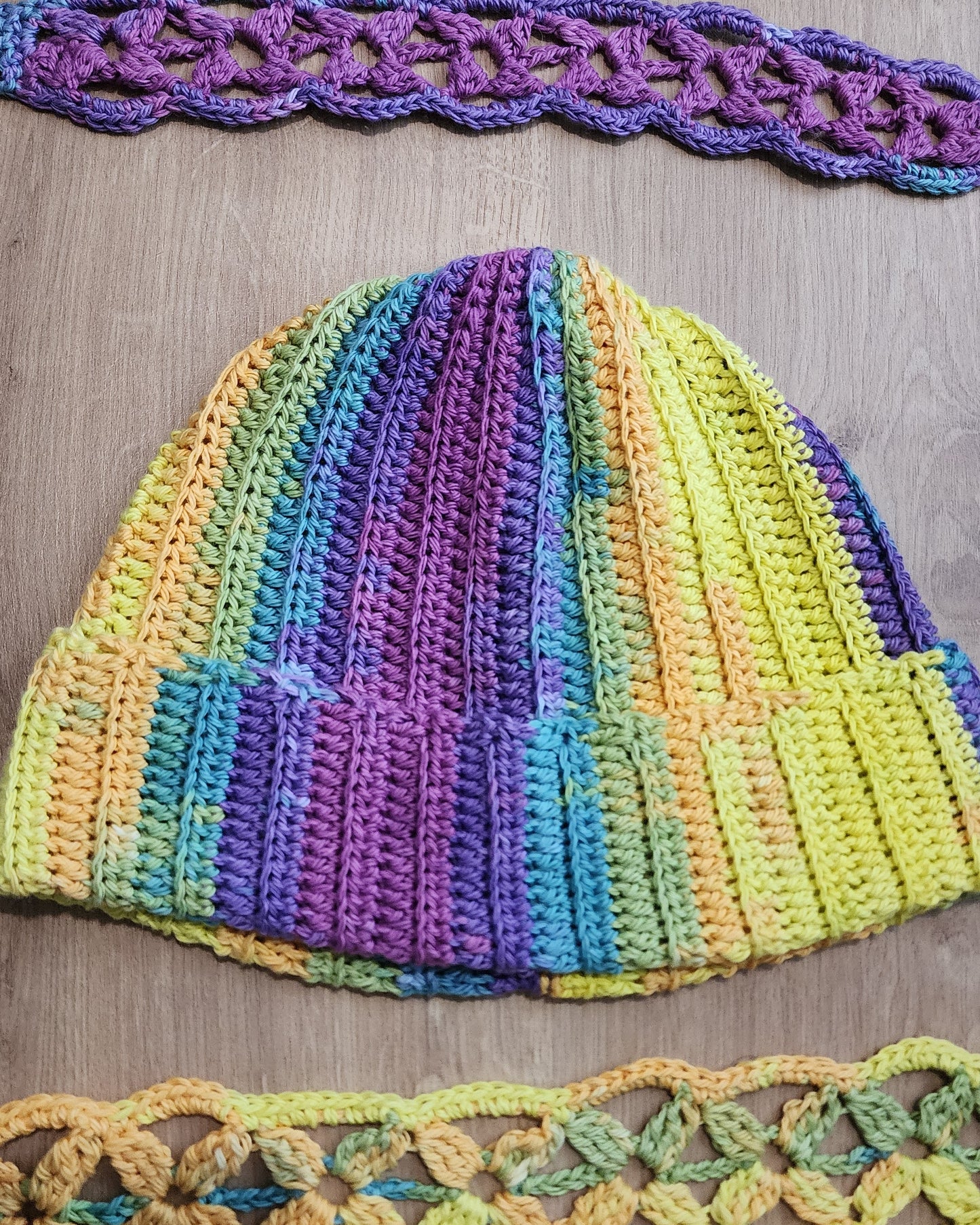 Purple Flower Meadow Headband