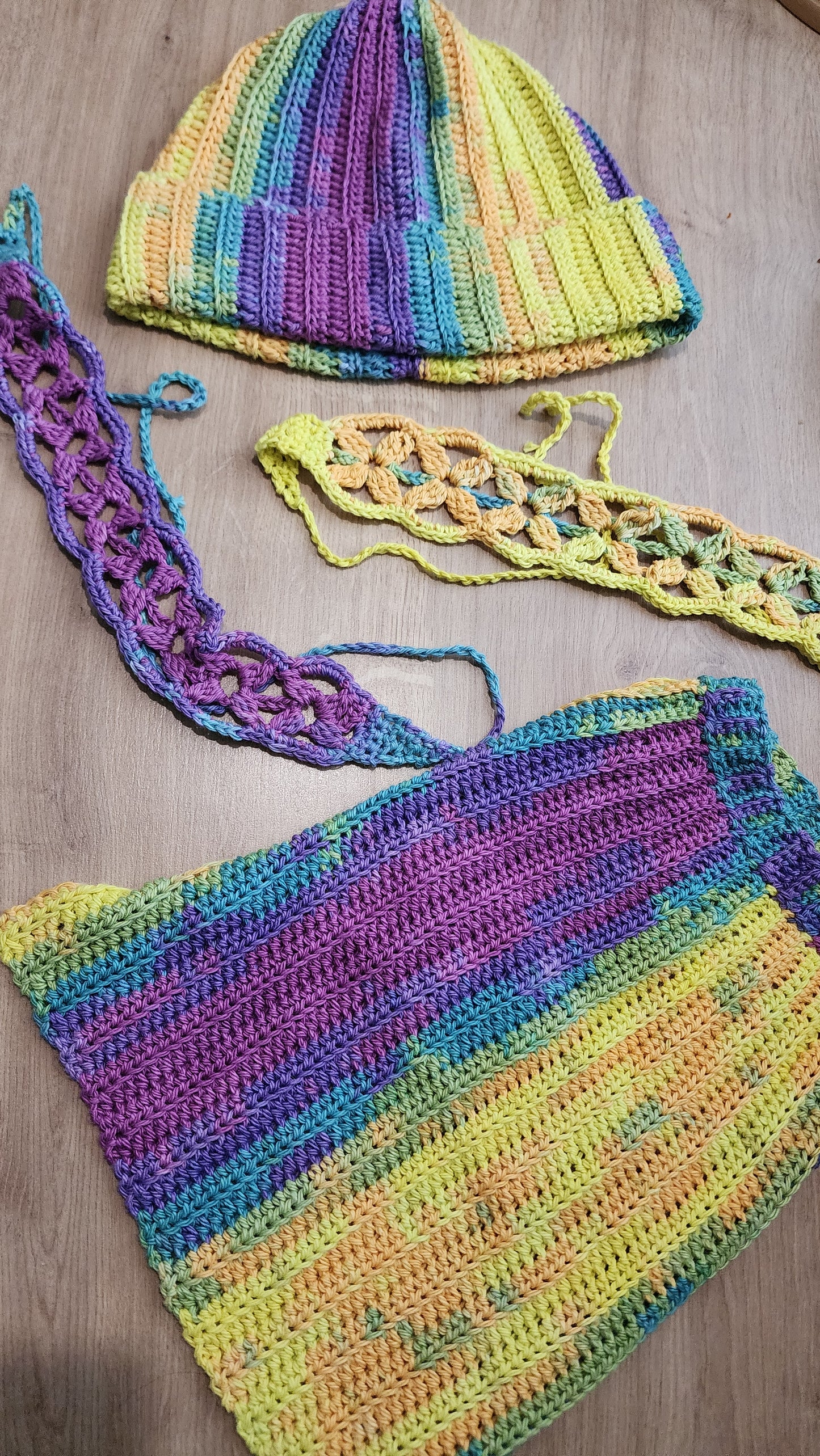 Purple Flower Meadow Headband