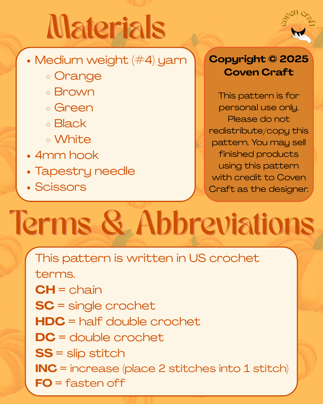 Halloween Bookmark Crochet Pattern